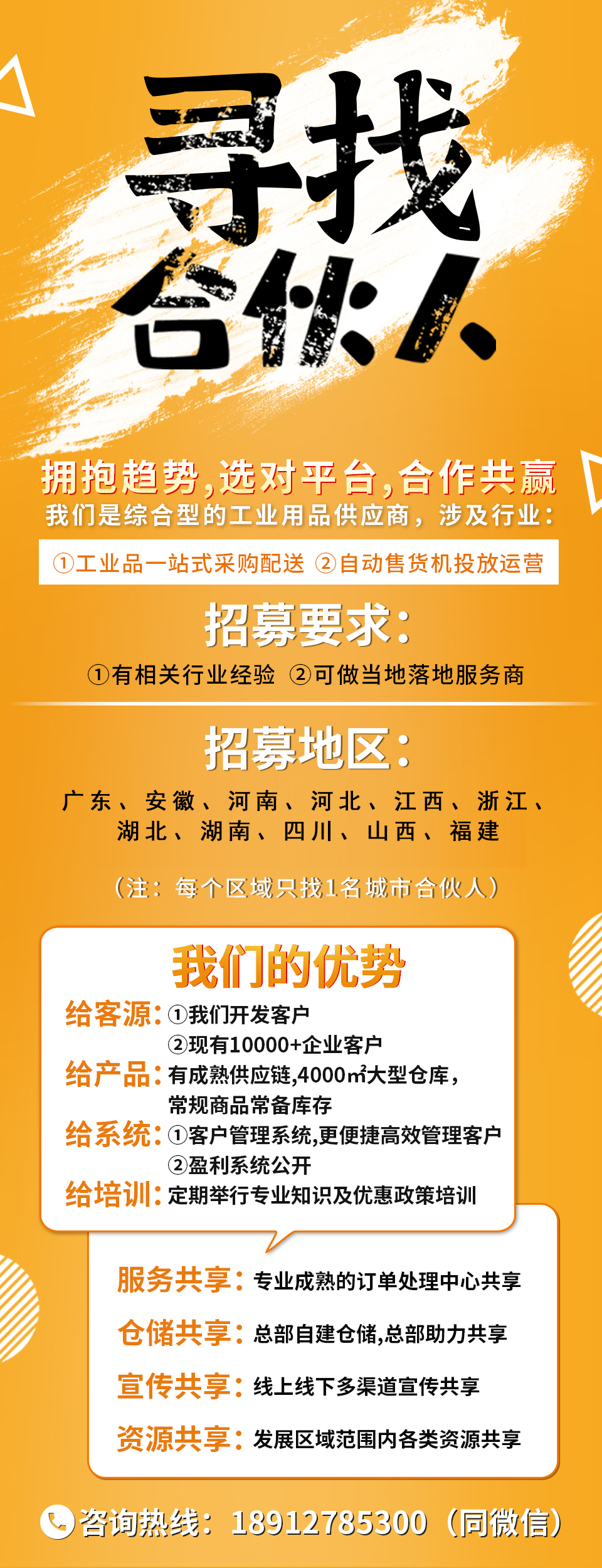 售货机投放运营项目寻找合伙人